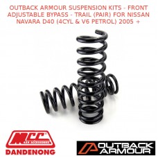 OUTBACK ARMOUR SUSPENSION KITS FRONT ADJ BYPASS - TRAIL (PAIR) NAVARA D40 2005 +
